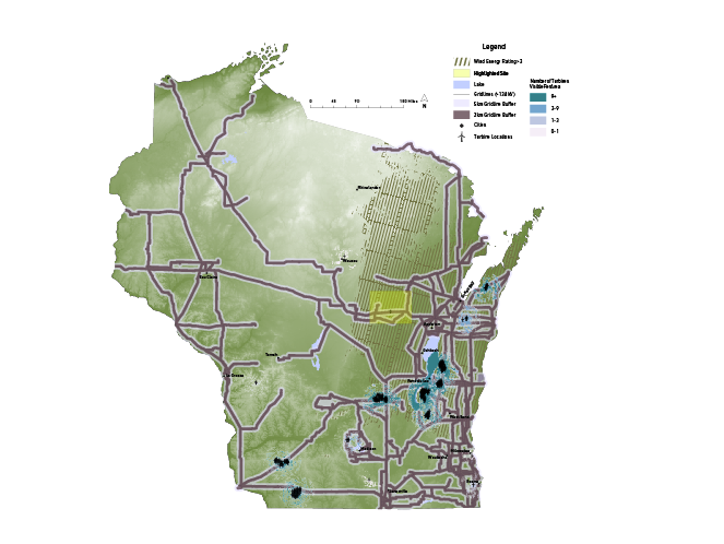Wisconsin Wind Map