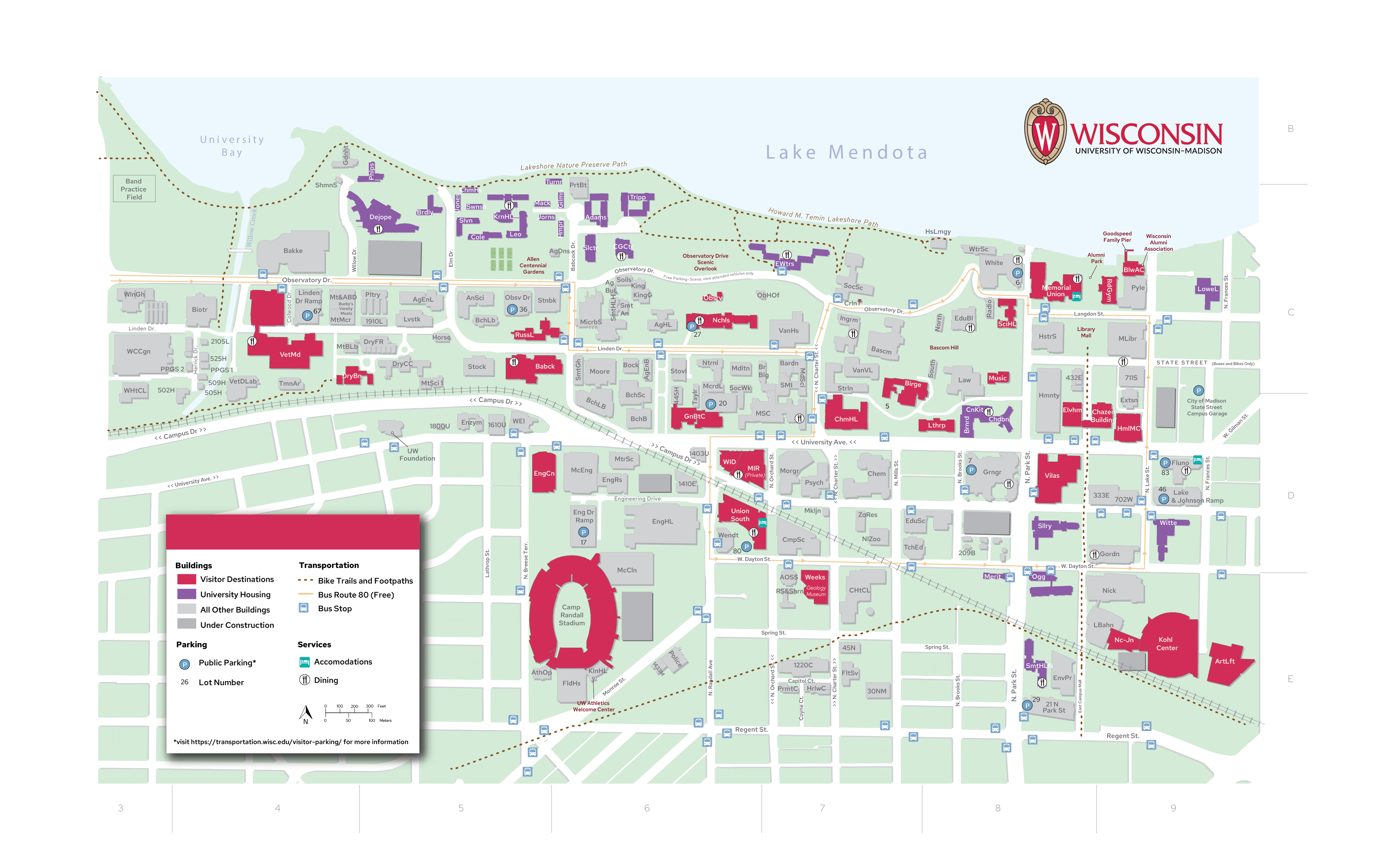 UW-Madison Campus Map